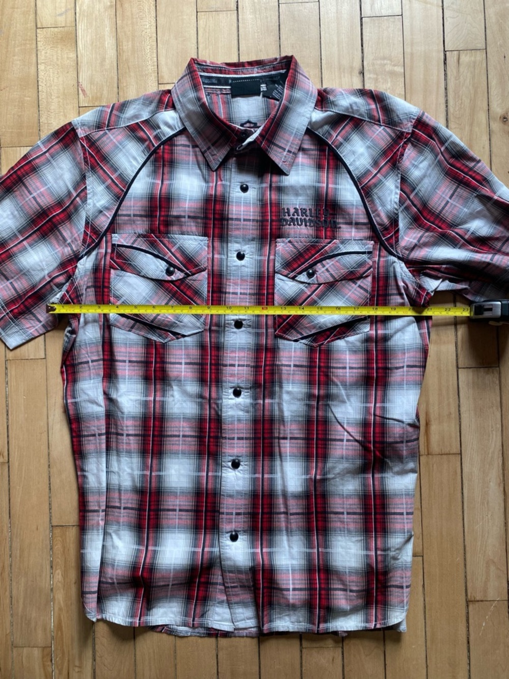 Men’s Large Harley Davidson S/S Button up - Picture 4 of 6